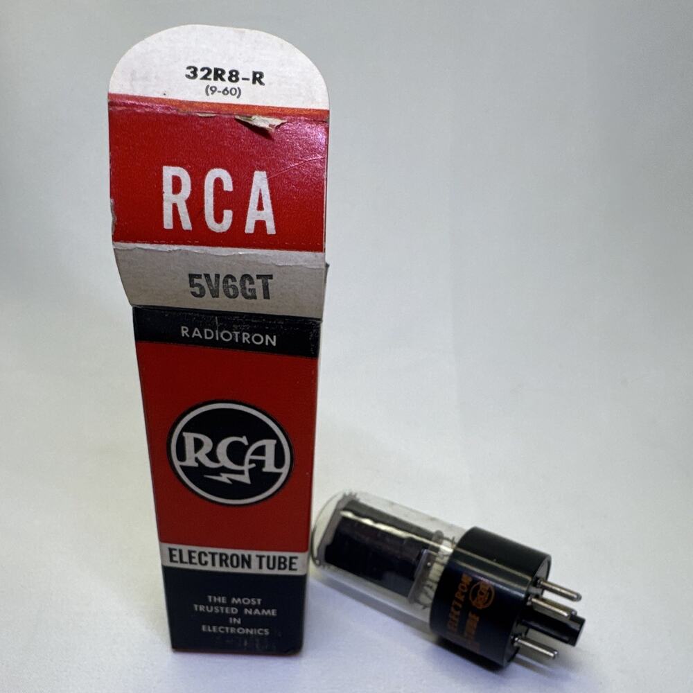 RCA Radiotron 5V6GT Electron Vacuum Tube - Model RCA 5V6GT - Includes Box